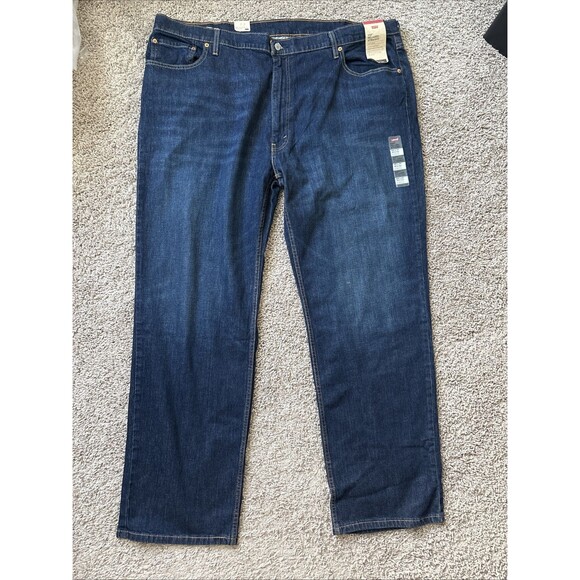 New Levi's 559 Relaxed Straight Big & Tall Stretch Jeans Mens 48x34 Blue Denim - Picture 1 of 8